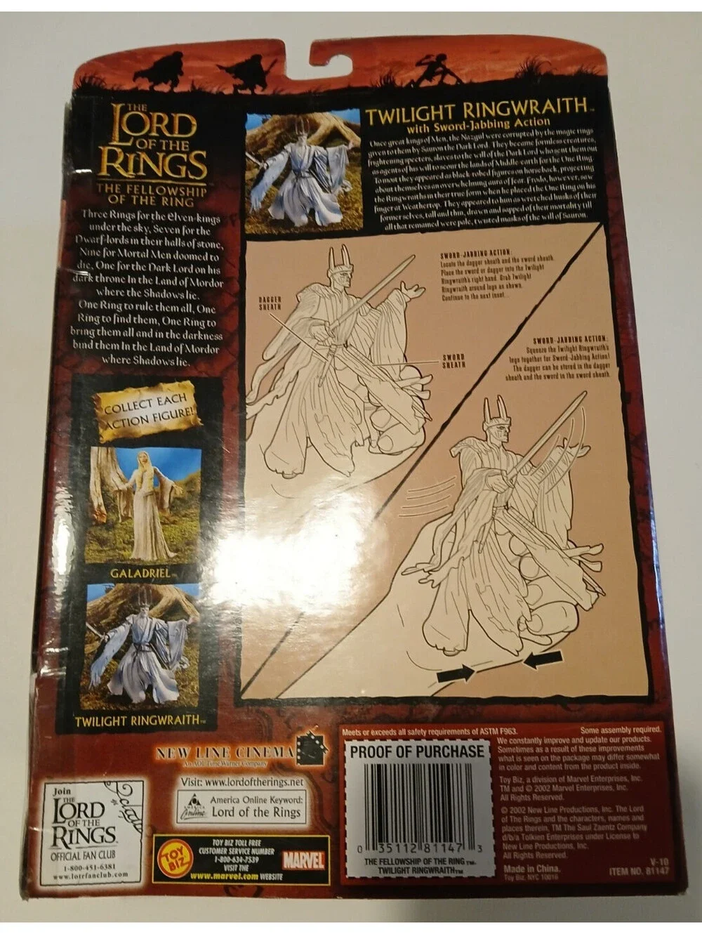 Toybiz 2002 Lord of the Rings The Two Towers (Twilight Ringwraith)
